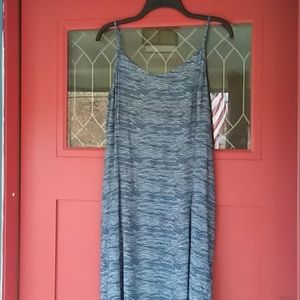 Spaghetti strap mid-length dress